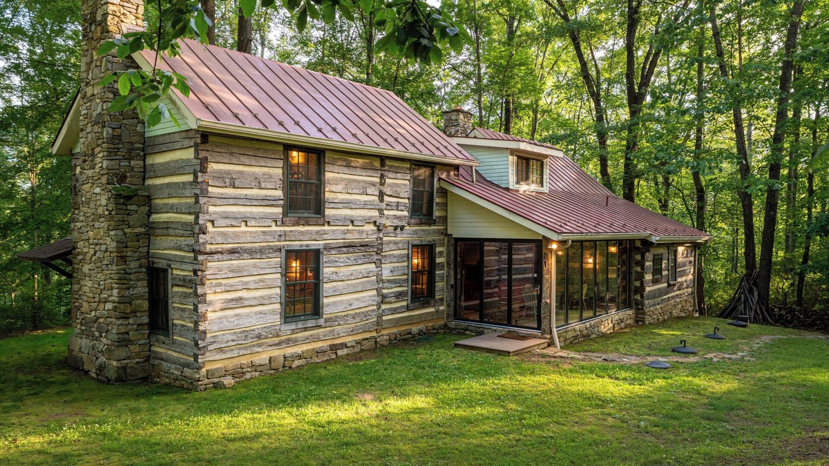Afton Cabin | Restored Double Log Cabin on 400 Mountain Acres