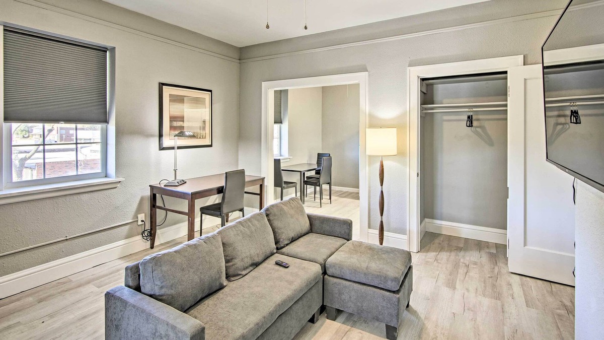 Enid Apartment | Restored Enid Apt: Central to Historic Dtwn!
