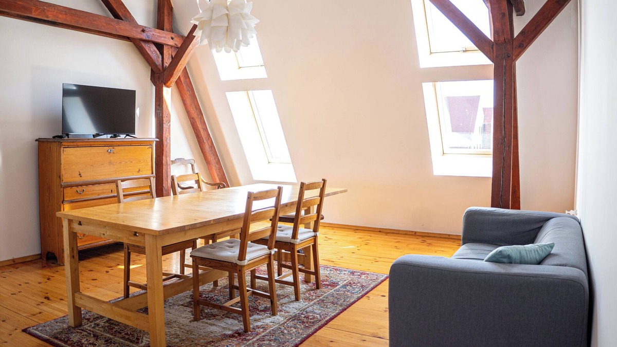 West Pomeranian Voivodeship Apartment | Retro Wooden Touch Apartment