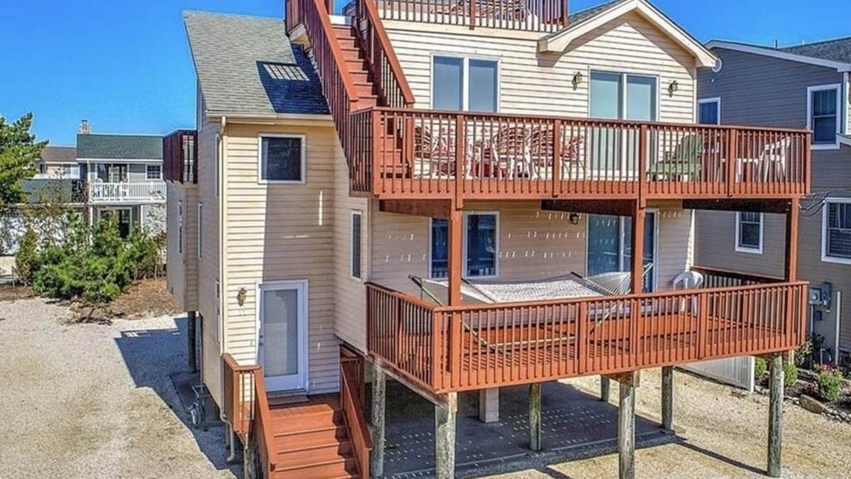 Harvey Cedars House | REVERSED LIVING WITH WATER VIEWS!