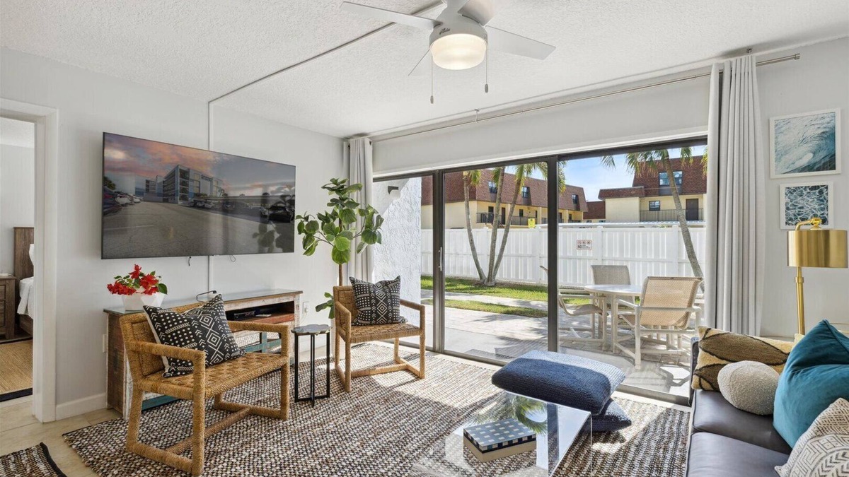 Banana River Estates Condo | Right on the Ocean - Ground Floor and Pet Friendly - Next to Pier