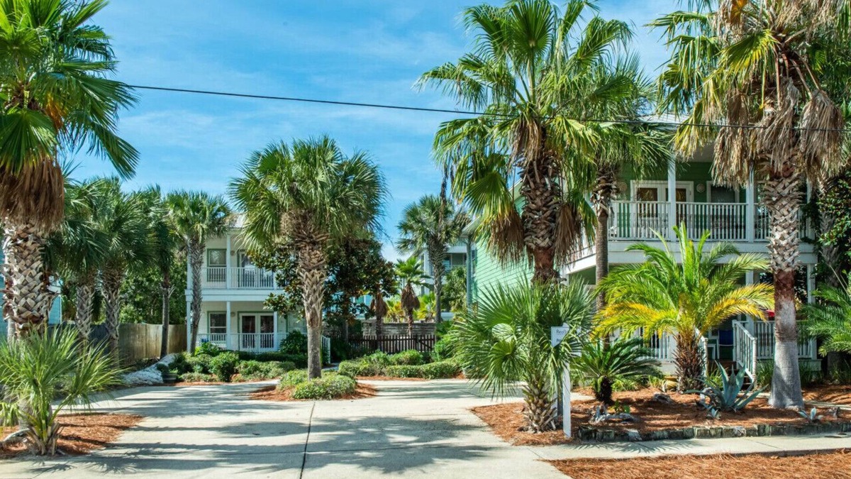 Crystal Beach House | Rise and Shine! Golf cart included! Pet friendly! Private pool!