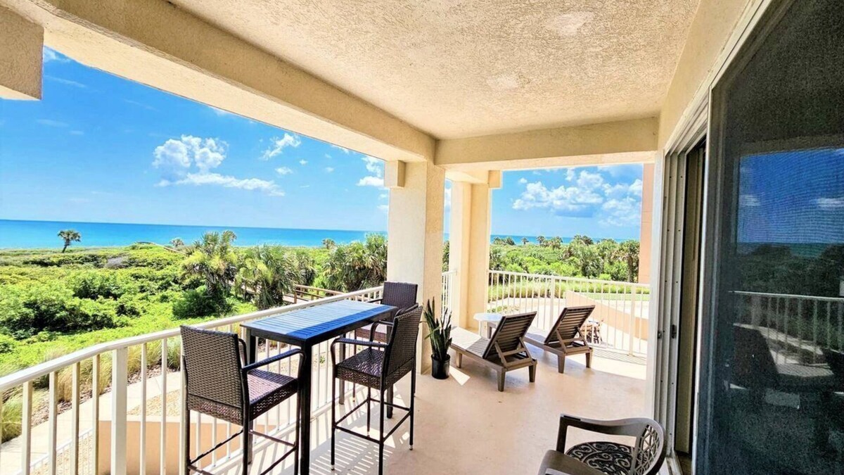 Palm Coast Condo | Rising Sun 🌅Stunning Oceanfront Ocean View Villa! 3 Beautiful Resort Pools! Beach Front!