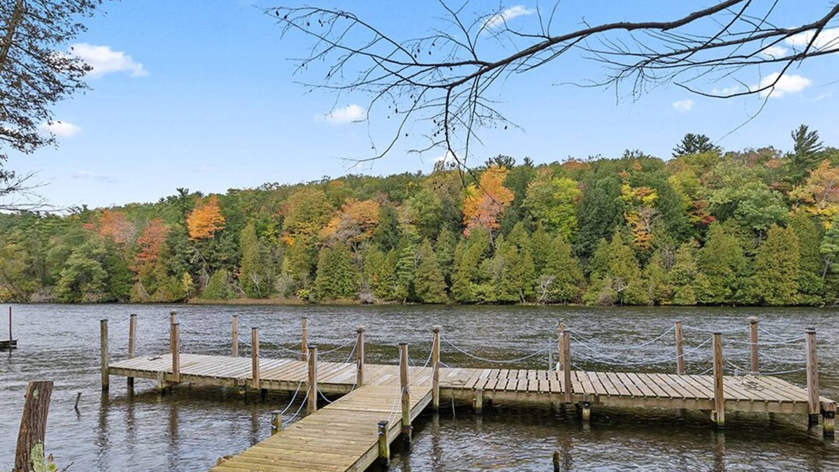 Newaygo Cottage | River Front Home with Amazing views and a shared private island!