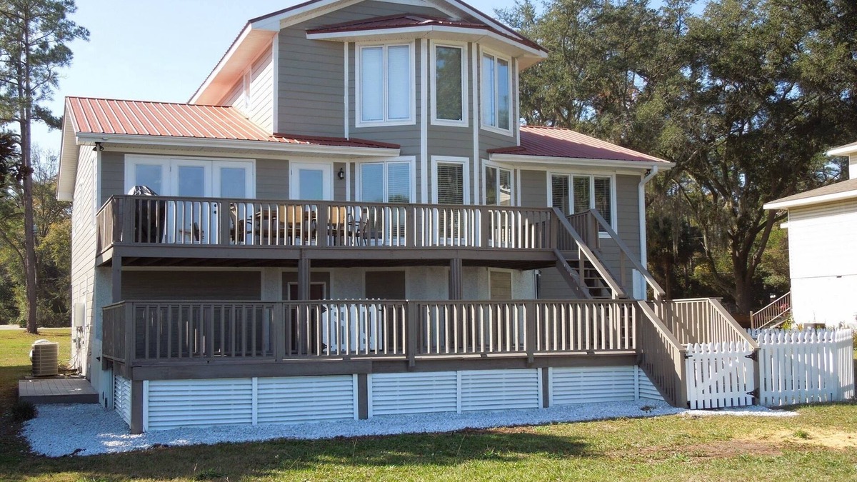 Brunswick House | River Front House with Dock - Coastal Paradise