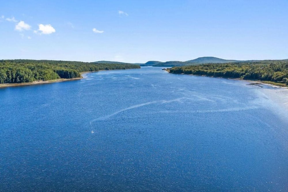 Winterport Cottage | River Retreat - Stylish, Gorgeous Water View, Dogs, Fire Pit, Secluded, Games