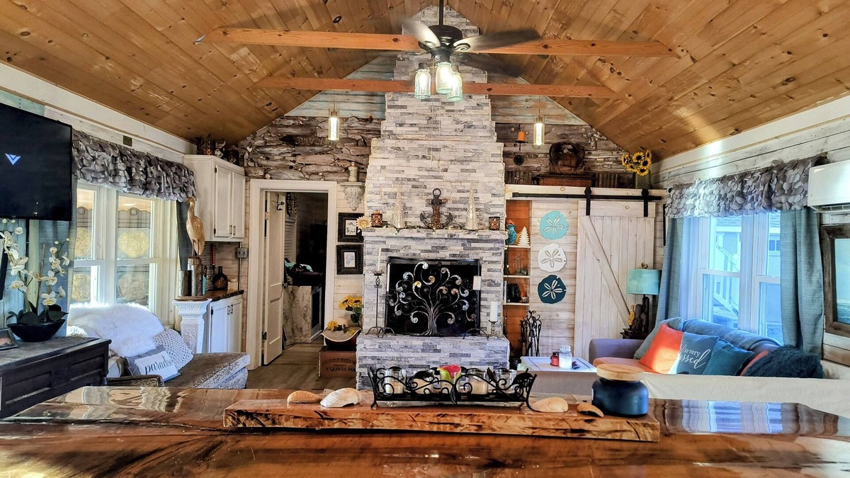 Allen Cabin | Riverfront Cabin Getaway at The Brackish - Pet Friendly!