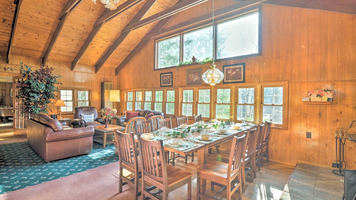 Alger Cabin | Riverfront Cabin in Alger w/Patio & WiFi!