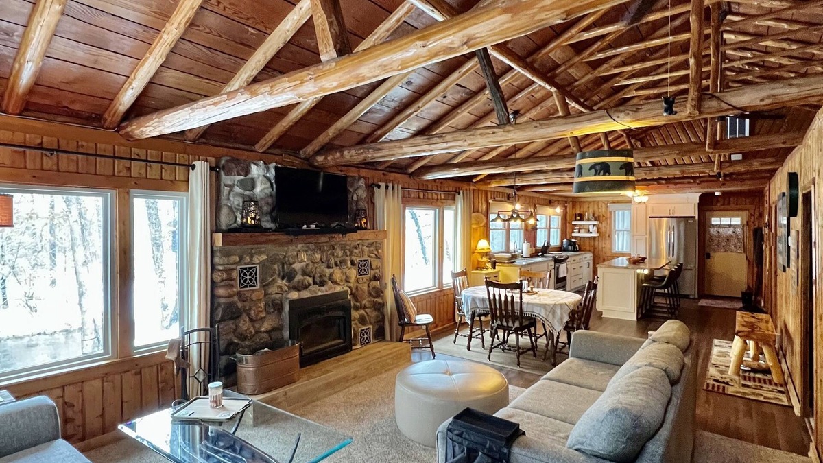 Baldwin Cabin | Riverfront cabin, on a secluded section of the Middle Branch, Pere Marquette