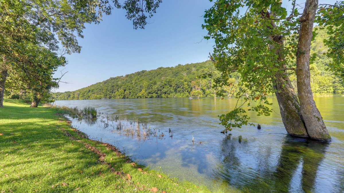 Cotter House | Riverfront Home w/Porches & Views in Cotter!