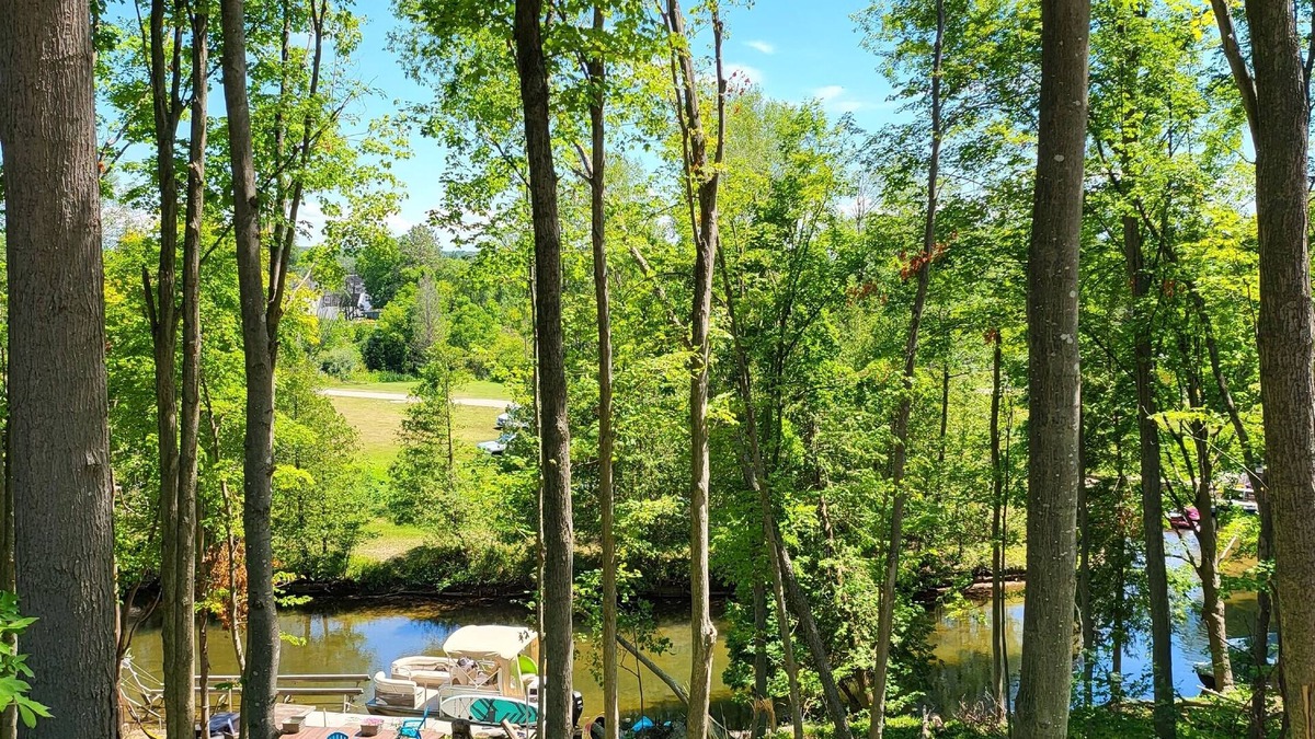 Bellaire House | Riverfront in Downtown Bellaire - Year Round Fun! Boat/Golf/Bike/Ski/Fish/Hike