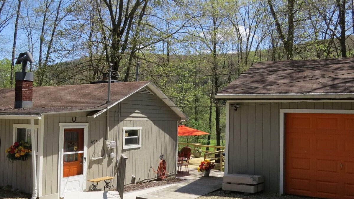Tidioute Cottage | Riverfront retreat , kayak shuttle services