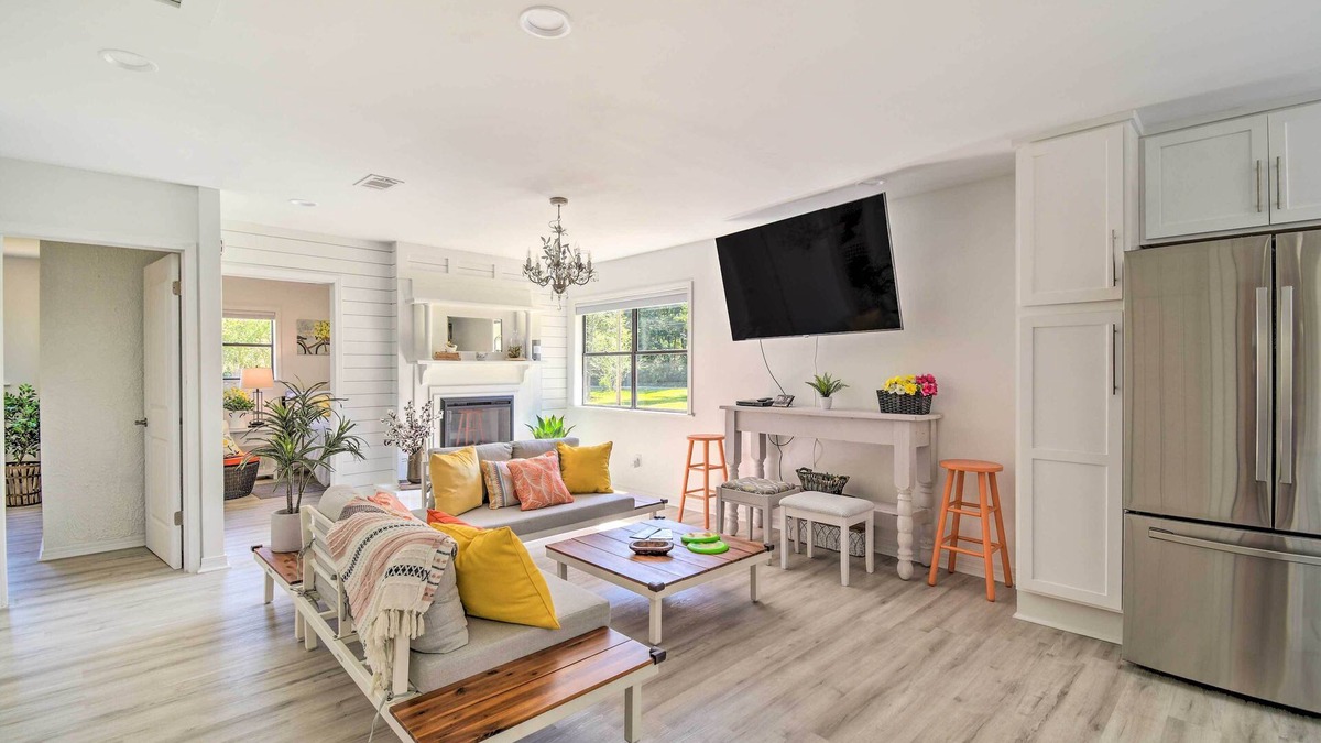 Foley Cottage | Riverside New Magnolia Springs Home w/Dock, Beach