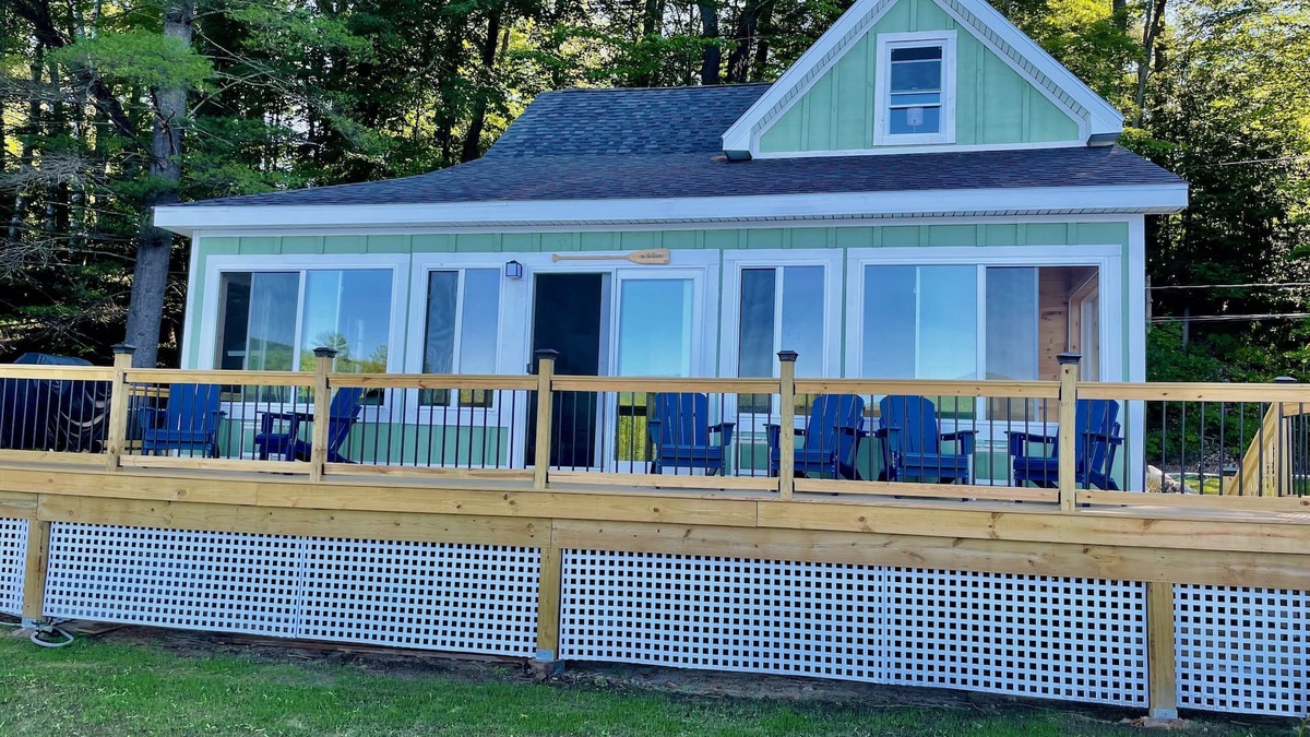 Lake Luzerne Cabin | Riverside Retro Style Cottage Close to everything.