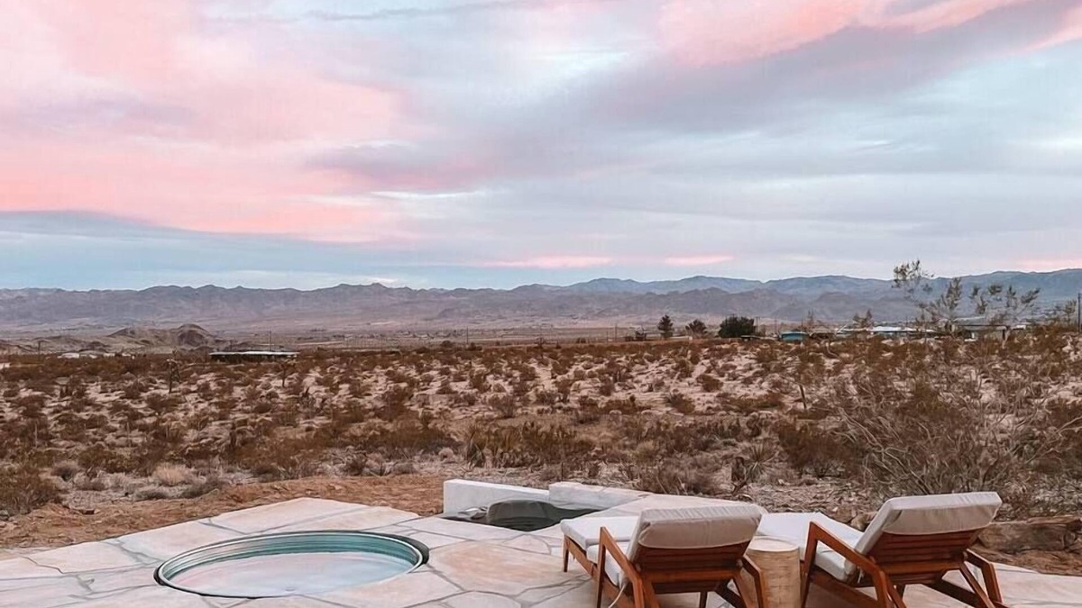 Joshua Tree Cabin | Romantic Cabin with Sweeping Views, Hot Tub, Cowboy Pool · Stone Hill