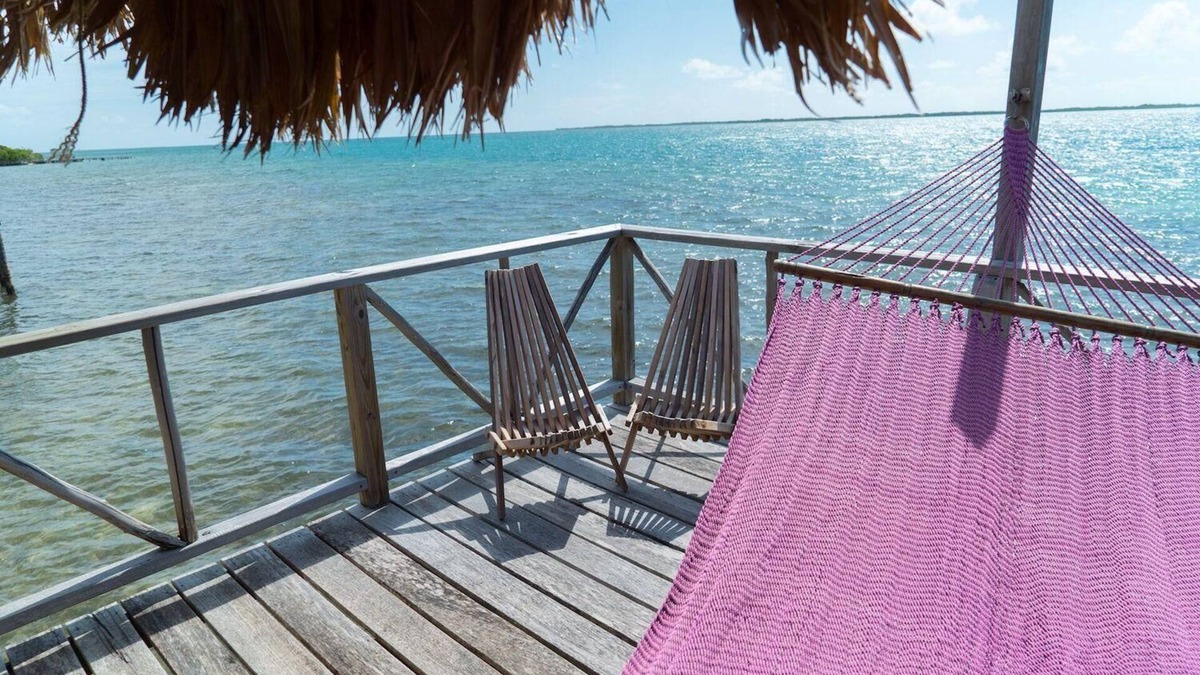 Thatch Caye Resort | Romantic Over-the-Water Bungalow w/Private Patio & Amazing Views - A/C Included