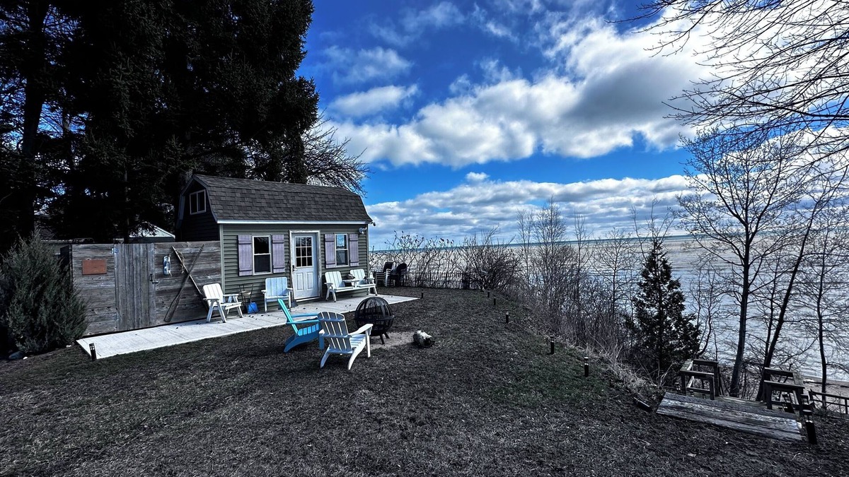 Forestville Cottage | Romantic Tiny Guest House, with 200' of private sandy beach on Lake Huron.