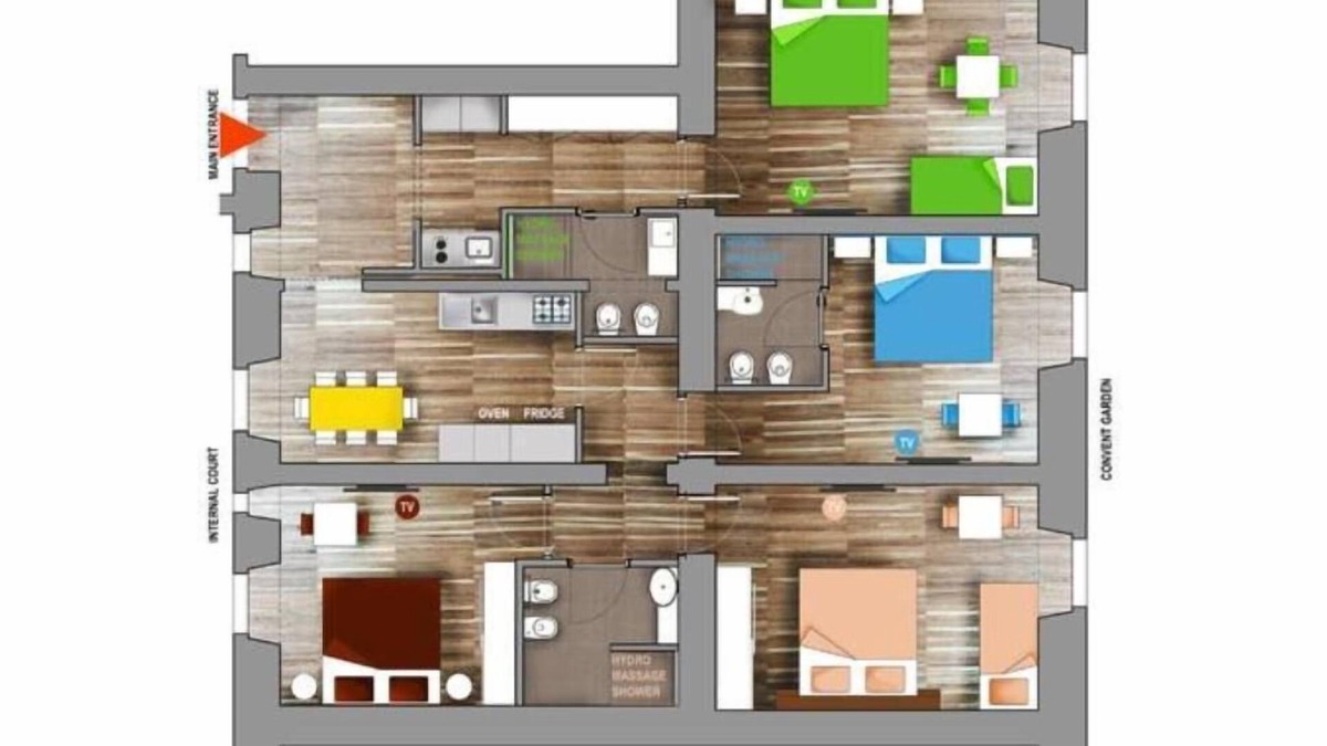 Rione XVIII Castro Pretorio Apartment | Rome: NEW from 3 up to 11 people Central, Modern and bright