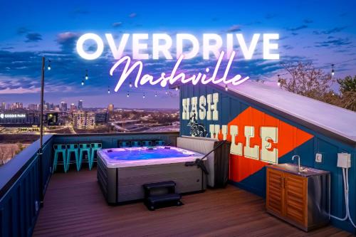 Hurwood Heights House | Rooftop Deck Hot Tub & Game Room in Nashville