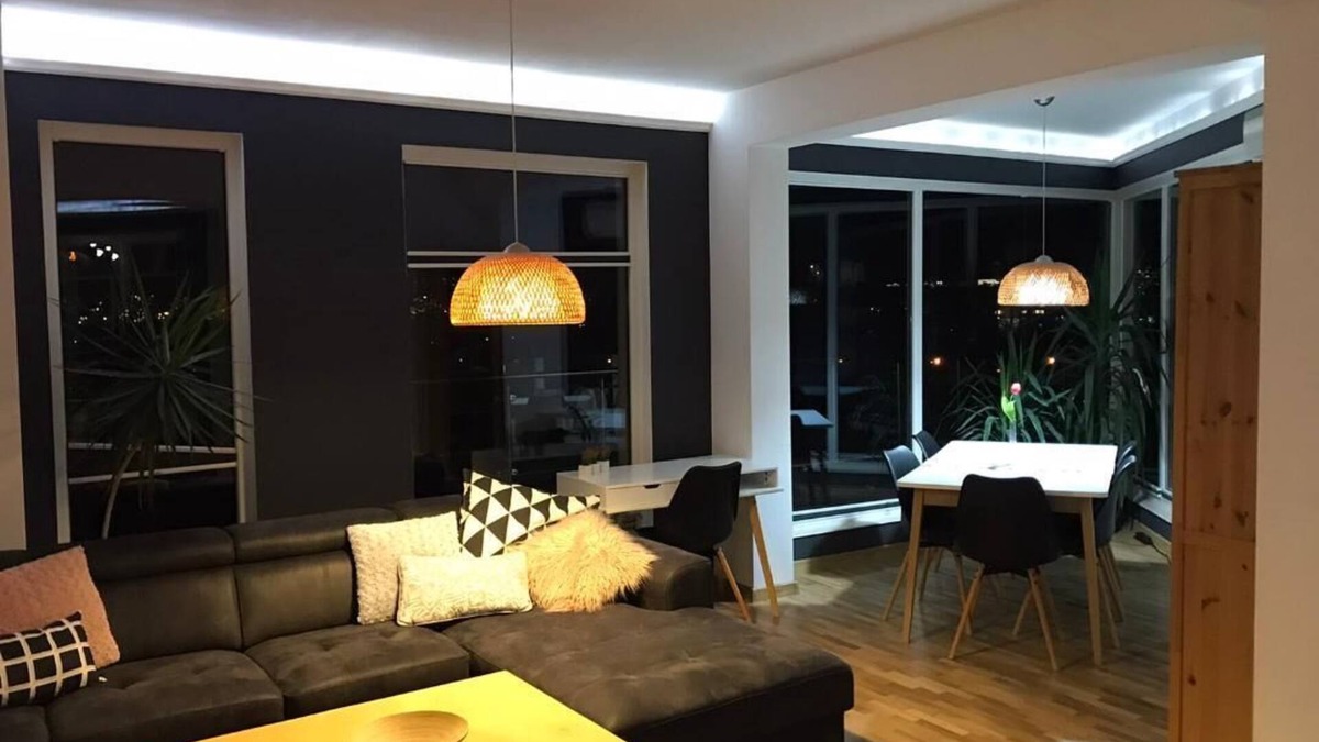 Studentski Grad Apartment | Rooftop flat facing The Sports Academy + 80m2 Balcony + Garage
