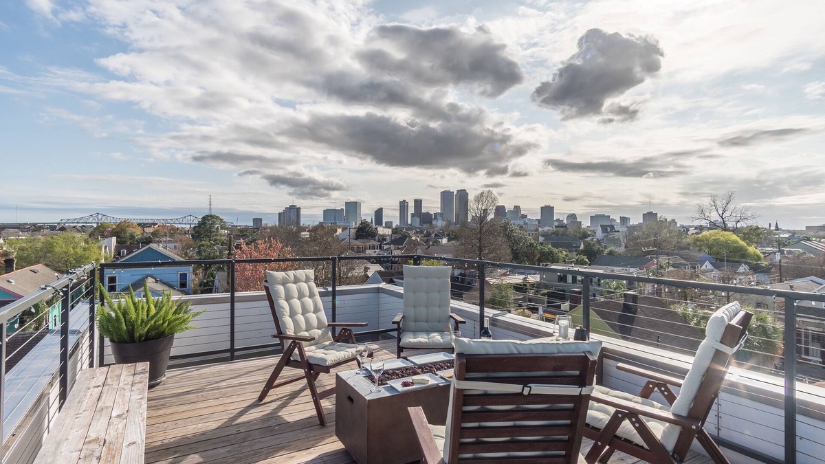Faubourg Marigny Apartment | Rooftop Panoramic Experience near French Quarter