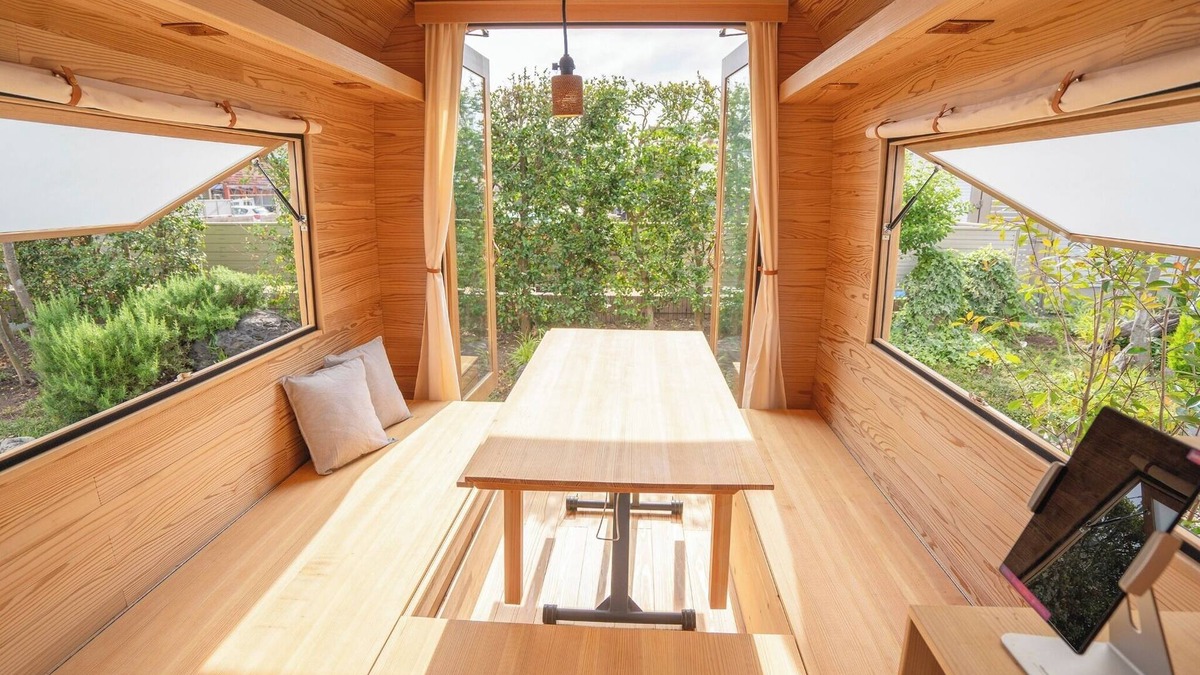 Utsunomiya Cottage | Room only 3 night or more plan Wooden trailerstyle tiny house lodging bedding futon /Utsunomiya Tochigi