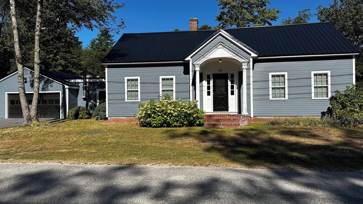 Sebago House | Roomy 3 bedroom with fireplace & wood-burning stove steps away from Sebago Lake