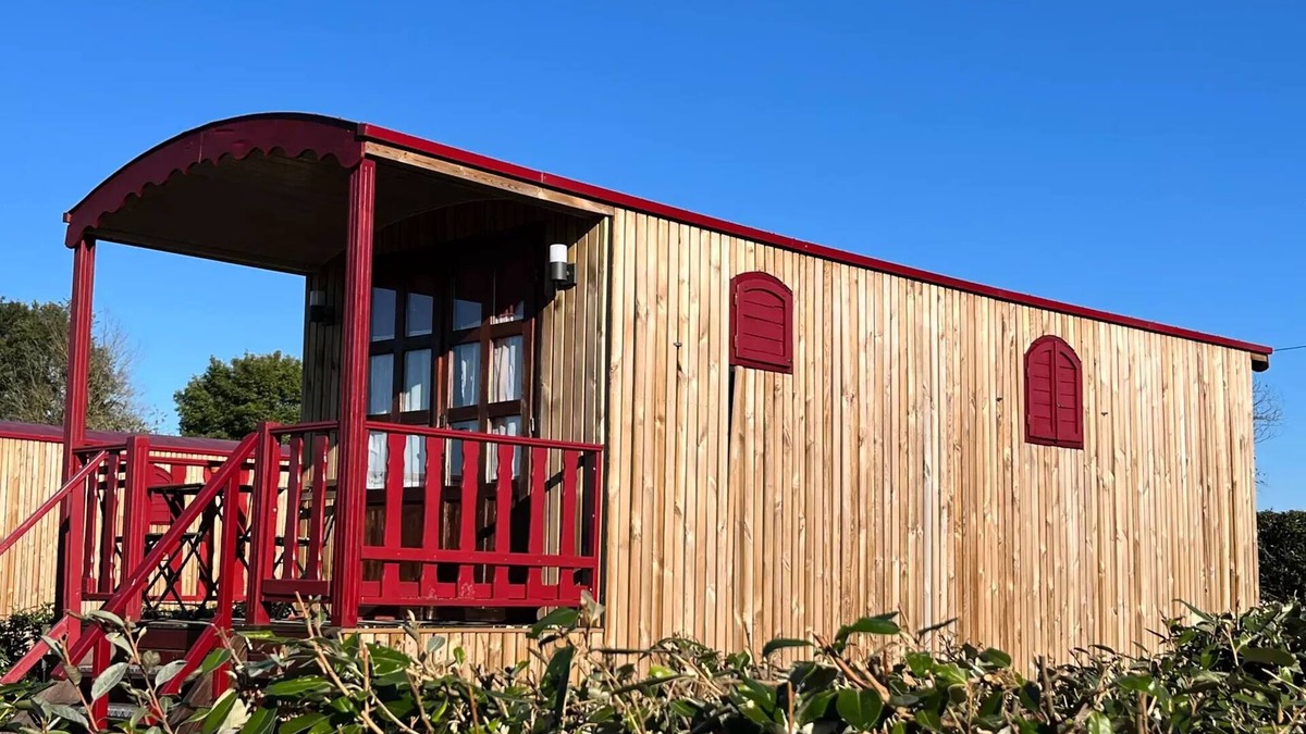 Chisseaux Cabin | Roulotte (16 m2 - 2 Erwachsene + 2 Kinder - 12 Jahre alt) 4 Personen