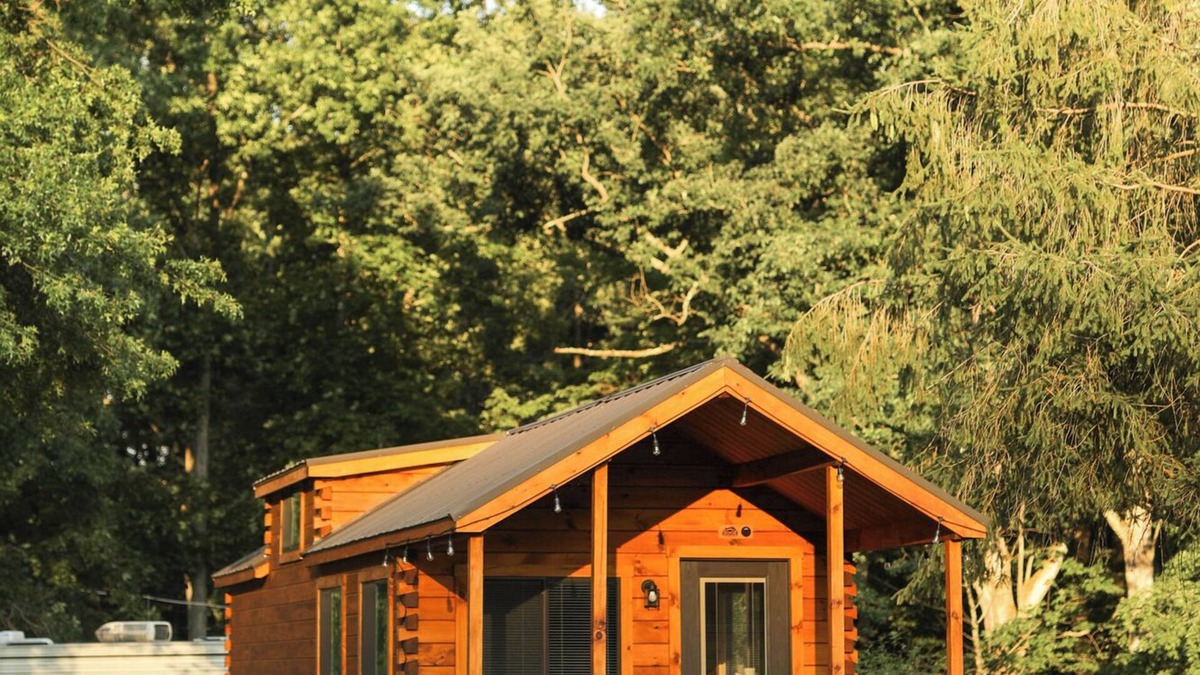 Gaines Cabin | Route 6 Campground presents: Tiny home | One Bedroom with loft