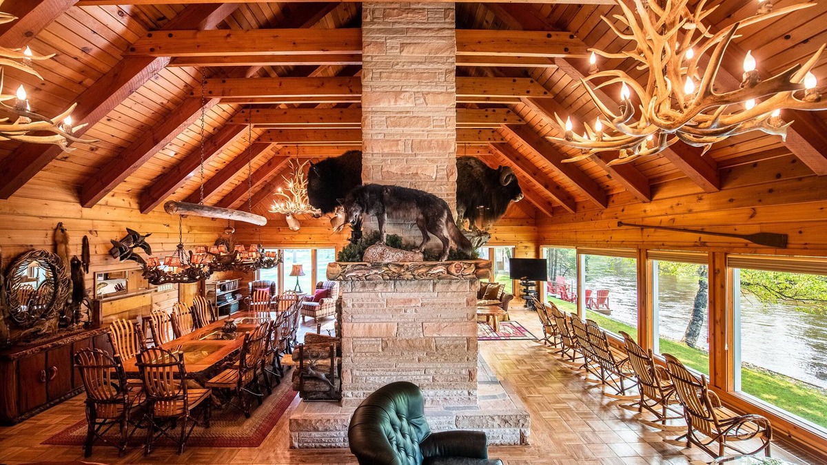 Grayling Cabin | 🦌 Royal Stag Lodge – Au Sable Riverfront | Near Garland, Grayling | Game Room | Pet-Friendly