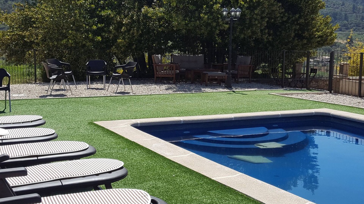 Banyeres de Mariola Apartment | Rural house 3 with pool and garden with barbecues