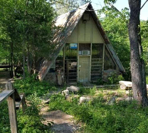 Grubville House | Rustic A-Frame Cabin in the Lush Woodlands of Grubville, Missouri
