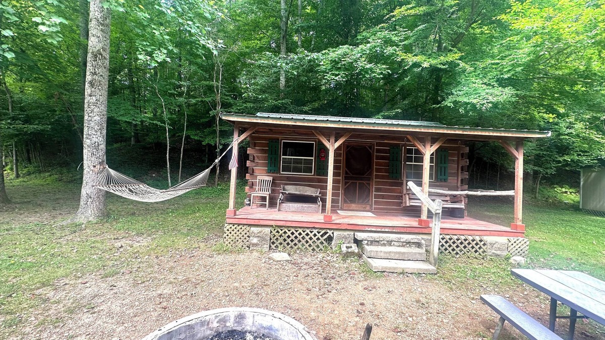 Gnaw Bone Cabin | Rustic cabin in Nashville, Indiana offering a cozy camping experience