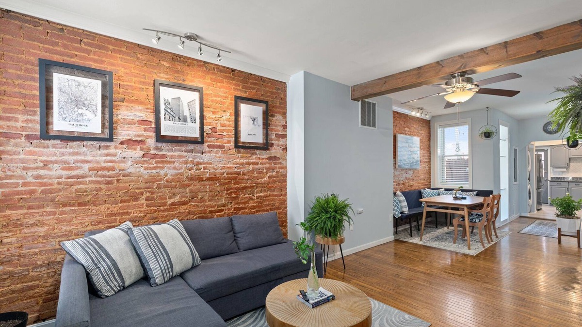 Canton House | Rustic Canton Townhouse: 2 Bed, 2 Bath with Stunning Rooftop Deck