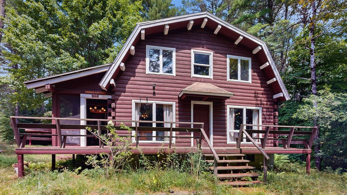 Lyman Cabin | Rustic, dog-friendly cabin with deck, screened porch.