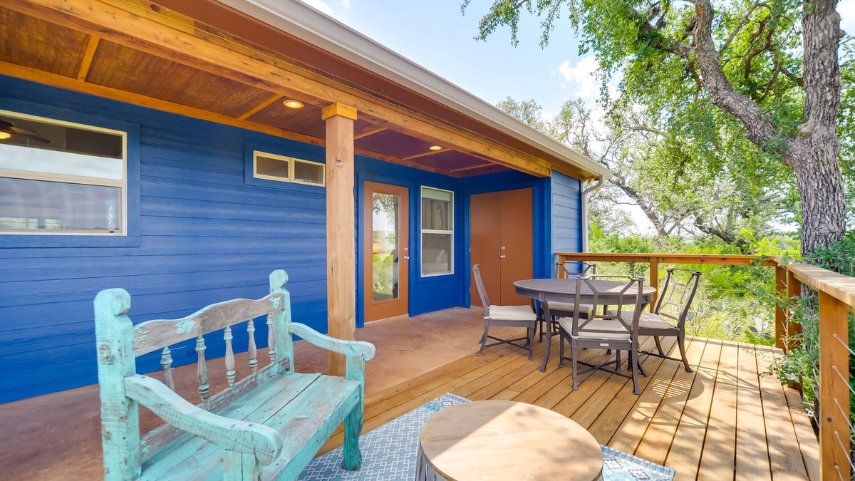 Paleface Homesteads Cabin | Rustic-Elegant Cabin: Deck, Near Lake Travis!