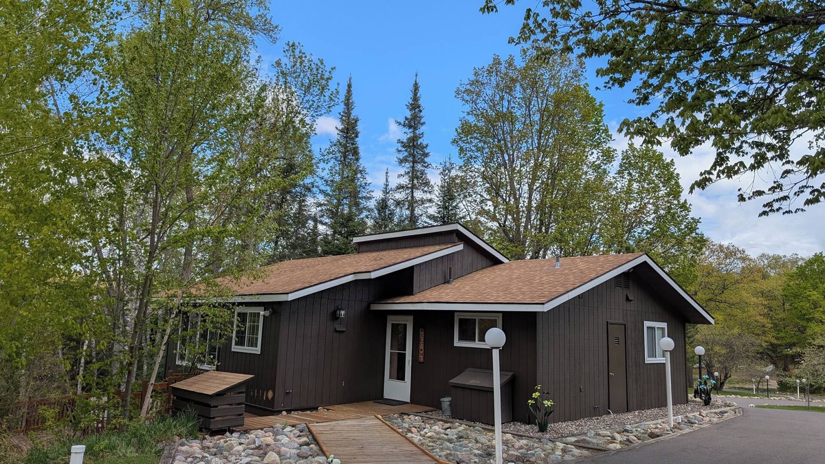Sayner Cabin | Rustic Fawn | Fireplace, AC, Lake Access w/Dock, Dogs OK w/fee