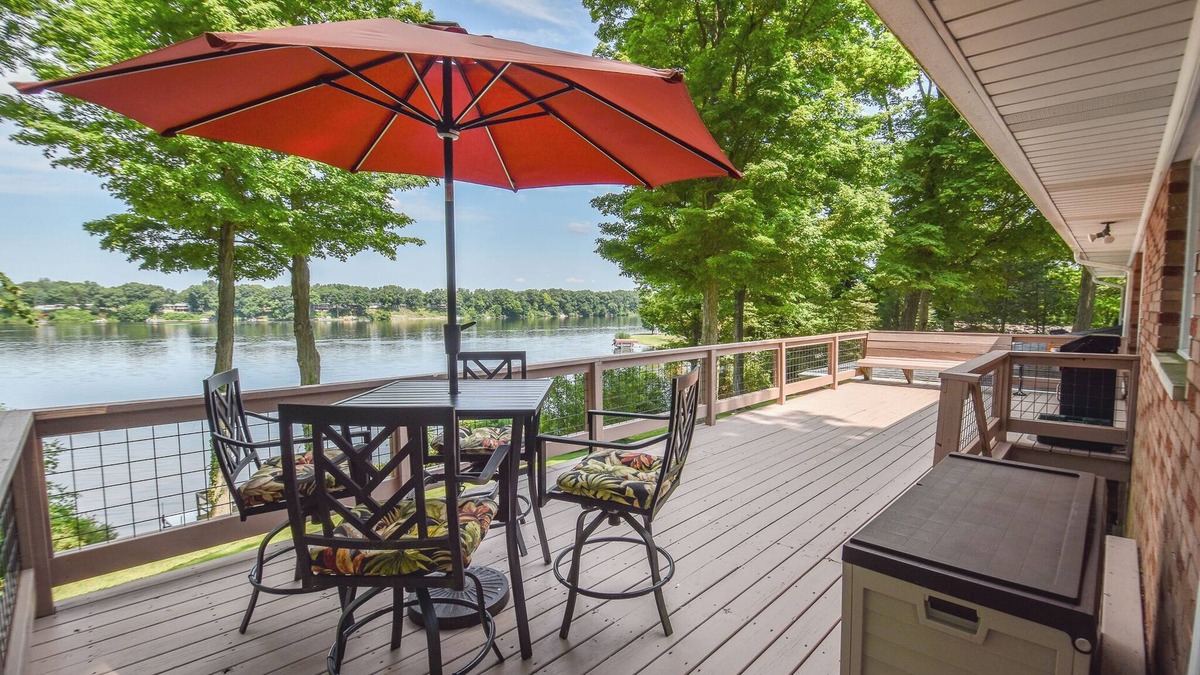East Leroy House | Rustic Hills Retreat.a scenic home on beautiful lake front property.