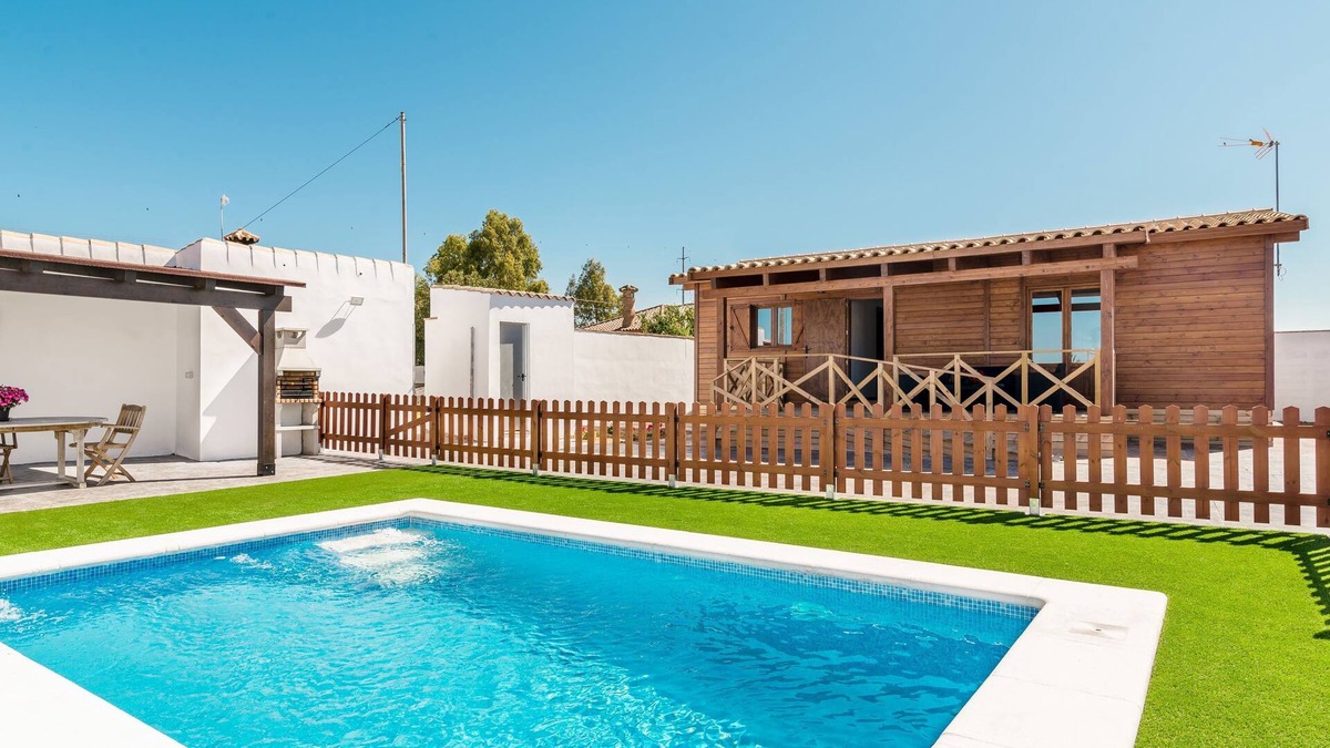 Chiclana de la Frontera House | Rustic Home in Quiet Area with Pool, Spacious Terrace & Wi-Fi; Parking Available, Pets Allowed