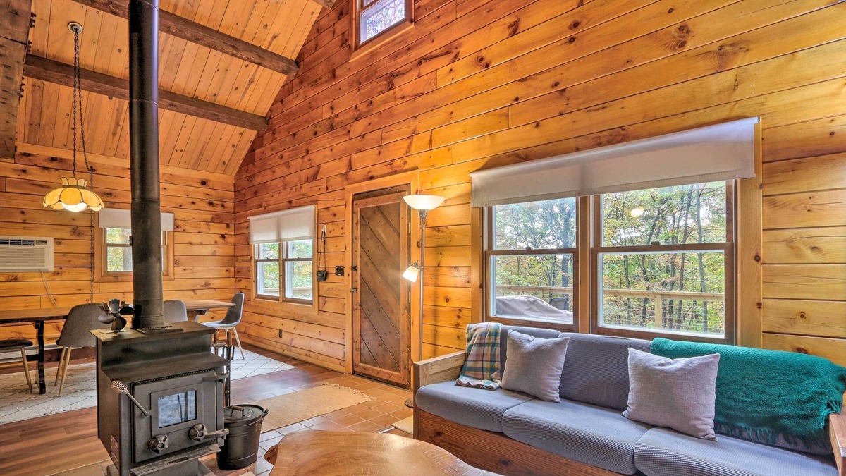 Paw Paw Cabin | Rustic Log Cabin w/ Updated Interior & Deck!