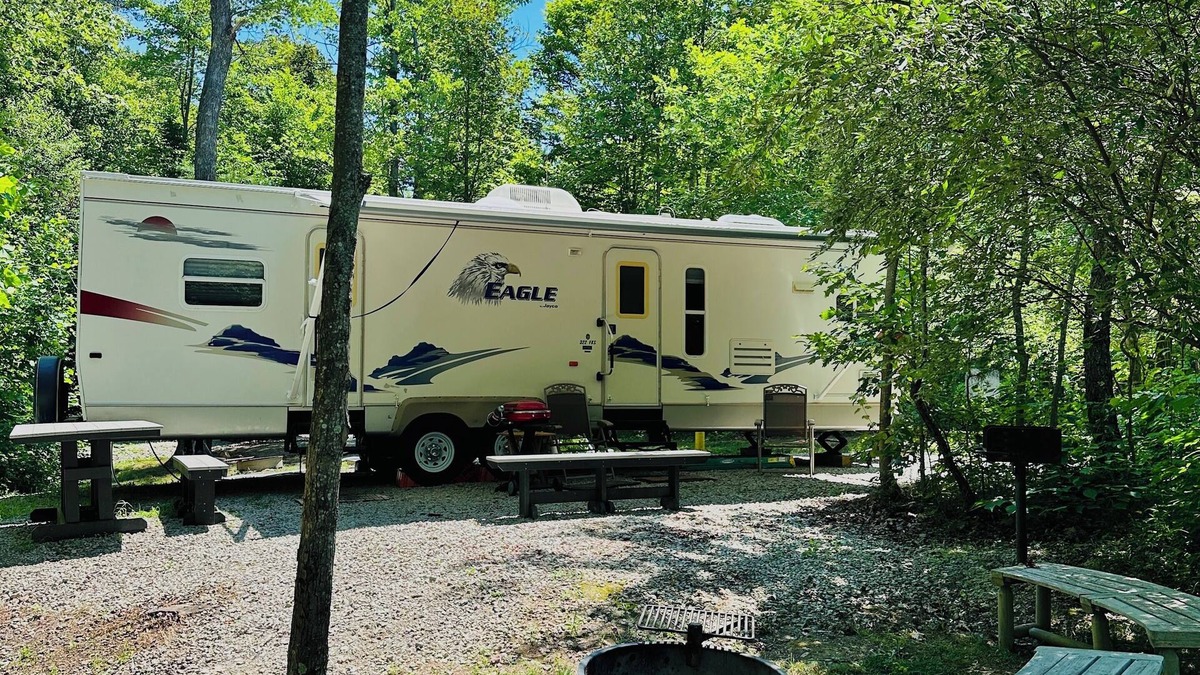 South Bloomingville House | RV Site 2 at High Rock Hideaways: SITE RENTAL ONLY. We do not rent RV's/campers.