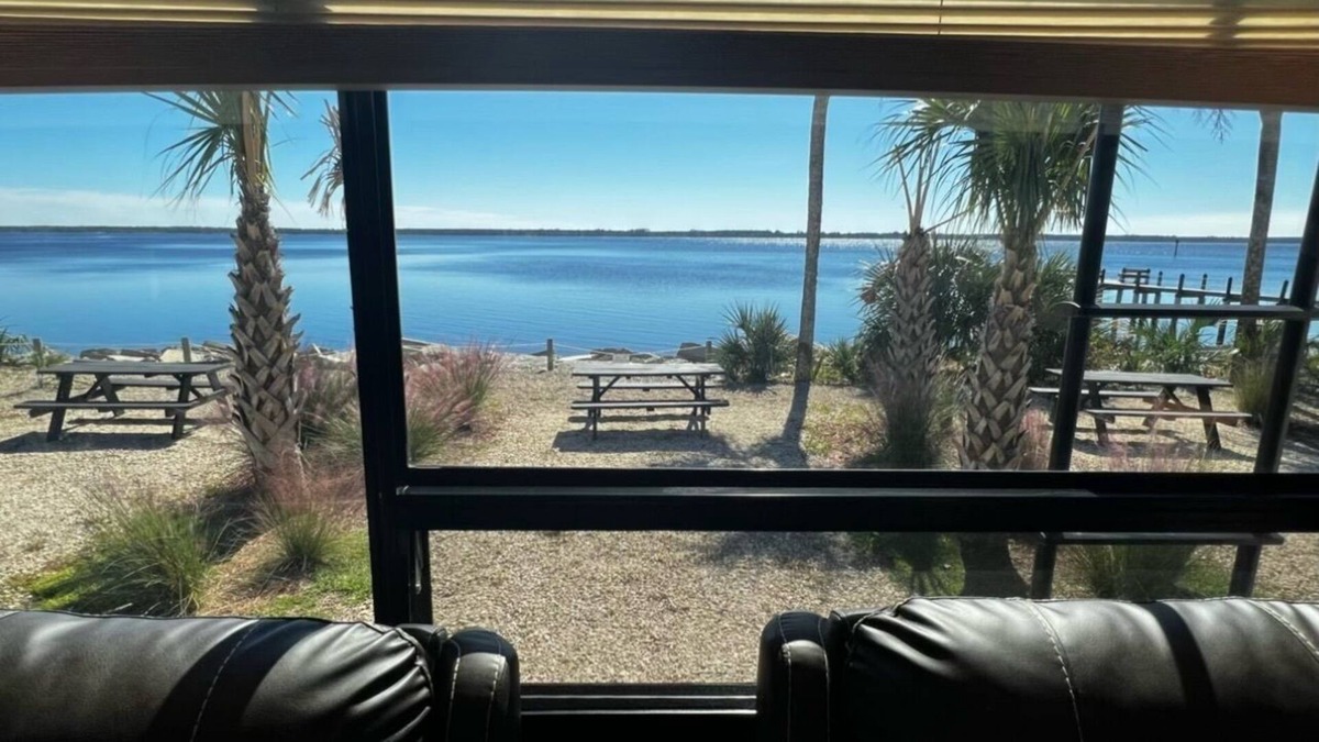 Ochlockonee Bay House | RV with dock and bay access-pet-friendly!