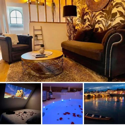 Macon Apartment | Séjour détente au cœur de MÂCON spa,ciné,bouteille offerte