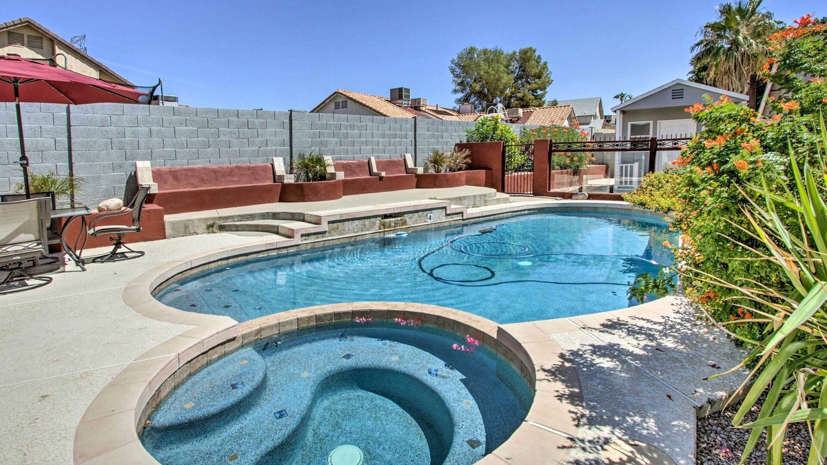 Adobe Hills House | Saltwater Pool & Hot Tub: Glendale Oasis