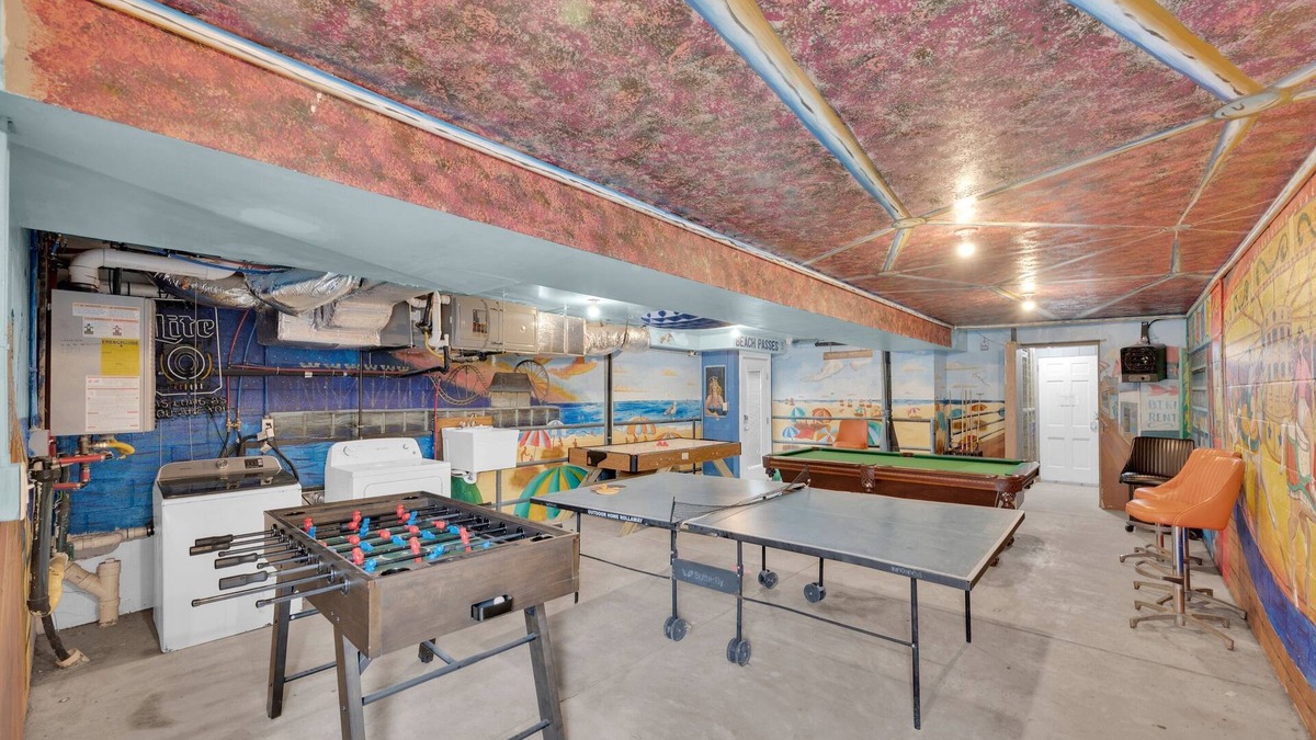 Seaside Heights House | Salty Life-Spacious 8BR Beach House with Game Room & Rooftop Deck Near Boardwalk