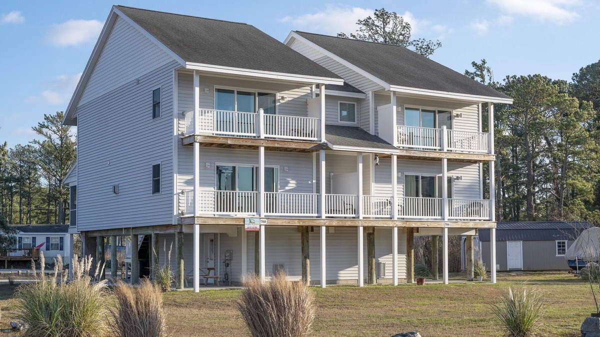 Chincoteague House | Sand Penny - Take in lovely Bay Views from this Chincoteague Island Duplex!