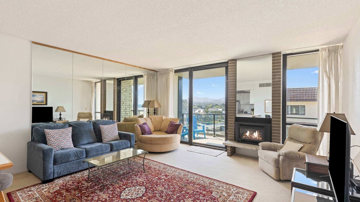 Seaside Condo | Sand & Sea (410) Seaside Escape: OceanFront w Pool & Sauna