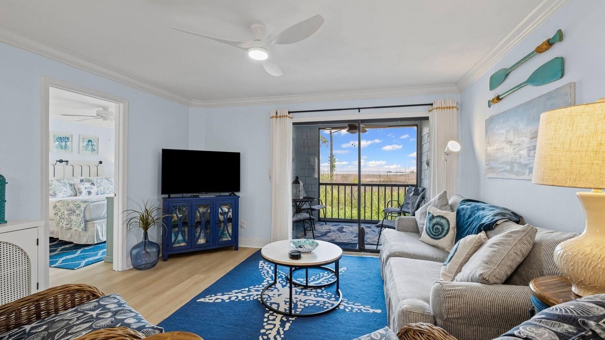 Sandestin House | Sandestin Starfish: Serene Bayfront Condo with Golf Cart, Workstation, and Stunning Views