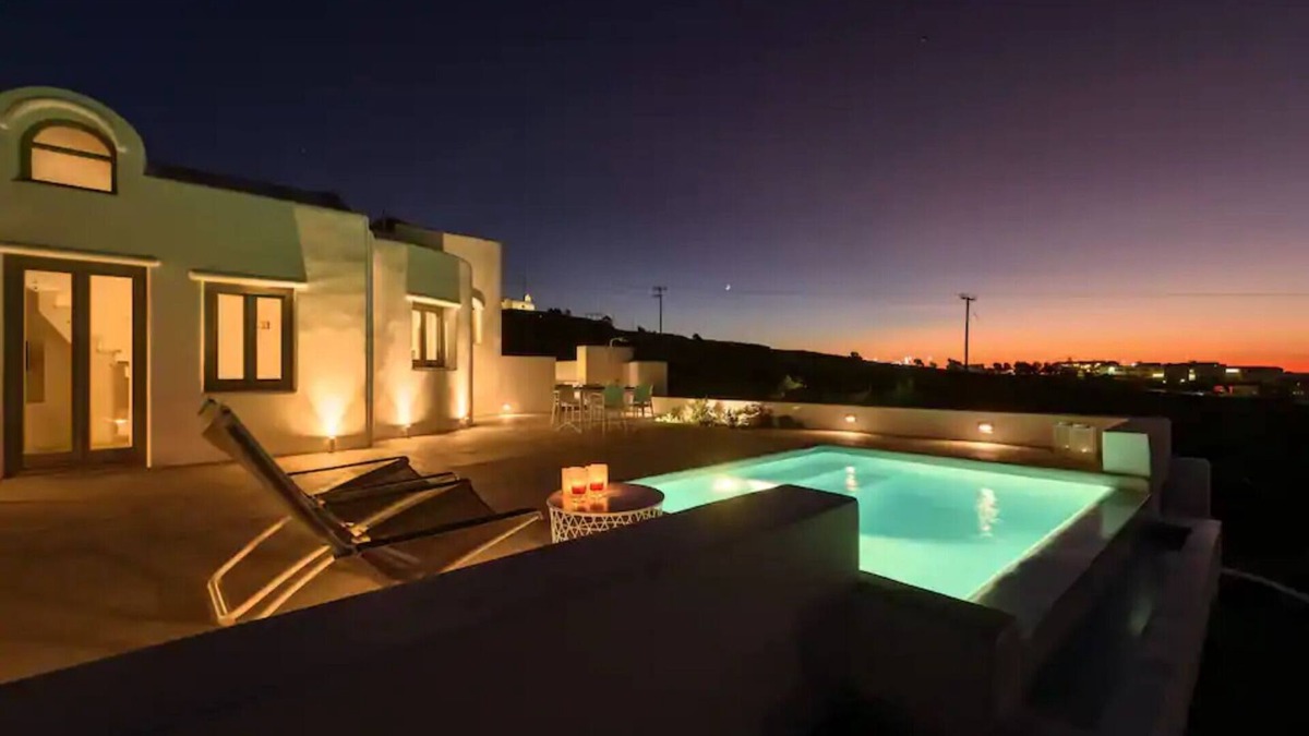 Pyrgos Villa | Sandy villa with private pool & Sea view