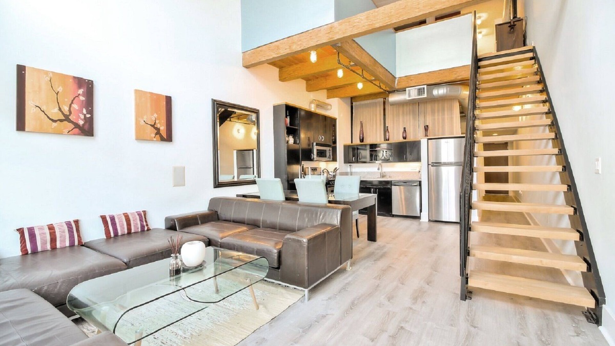 The Villas Condo | Santana Row Penthouse. Sleeps 5, 4 beds. 2 bedroom, 2 bath. Faces the Row